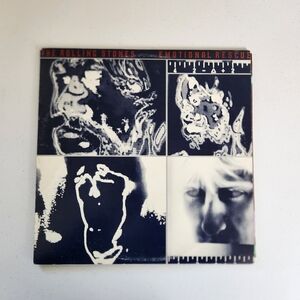The Rolling Stones Vinyl Record Emotional Rescue with Poster First Pressing EX